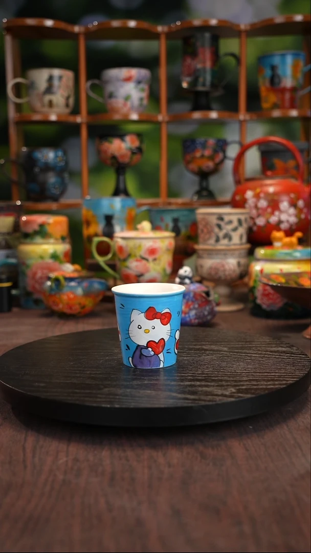 景德镇手绘陶瓷茶杯