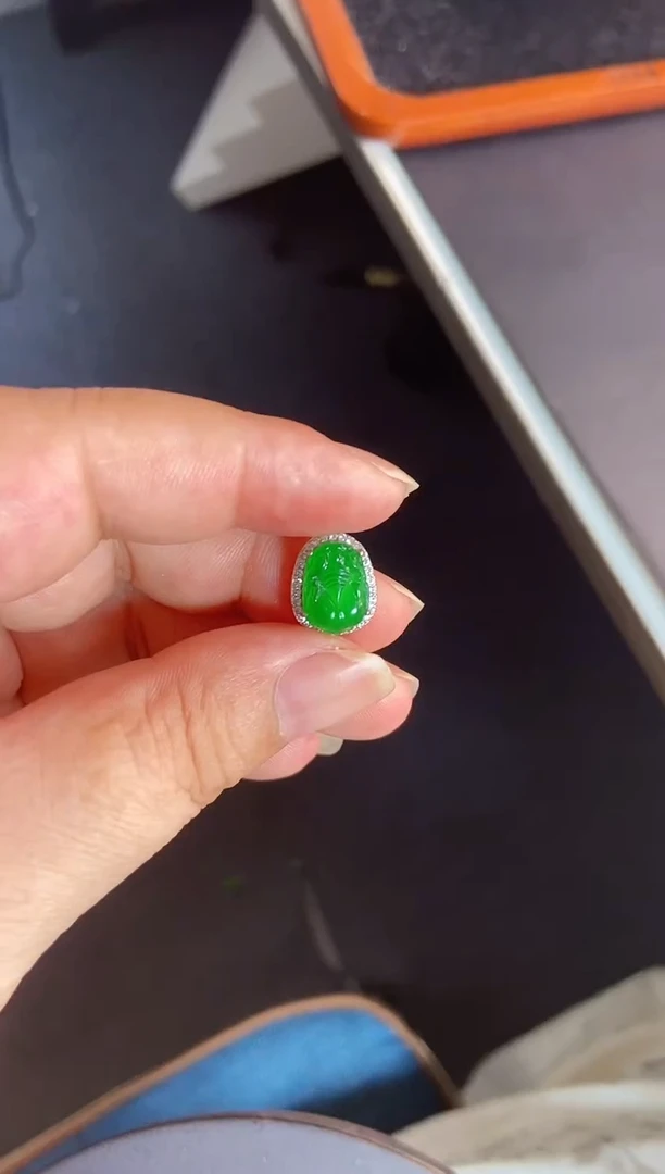 吊坠(不含链)银S925镶嵌翡翠1