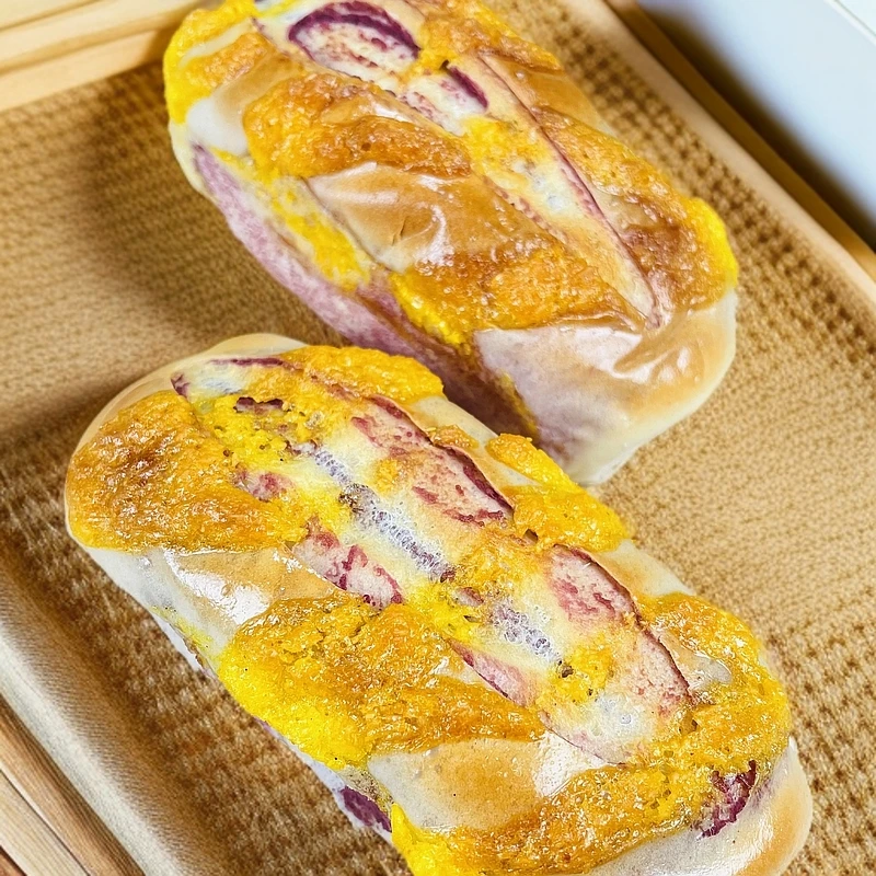 紫薯金砖面包学生营养早餐零食上班族甜点