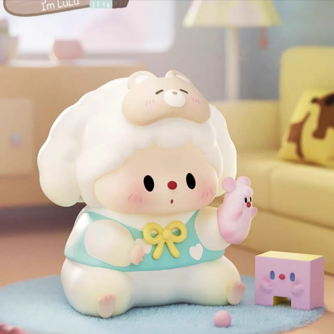 正品噜噜狗宅家日记系列盲盒可爱公仔潮玩手办桌面摆件女生日礼物