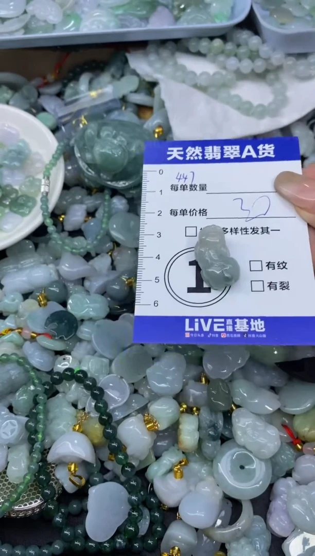 颈饰未镶嵌翡翠天然翡翠A货批量多样性发一件