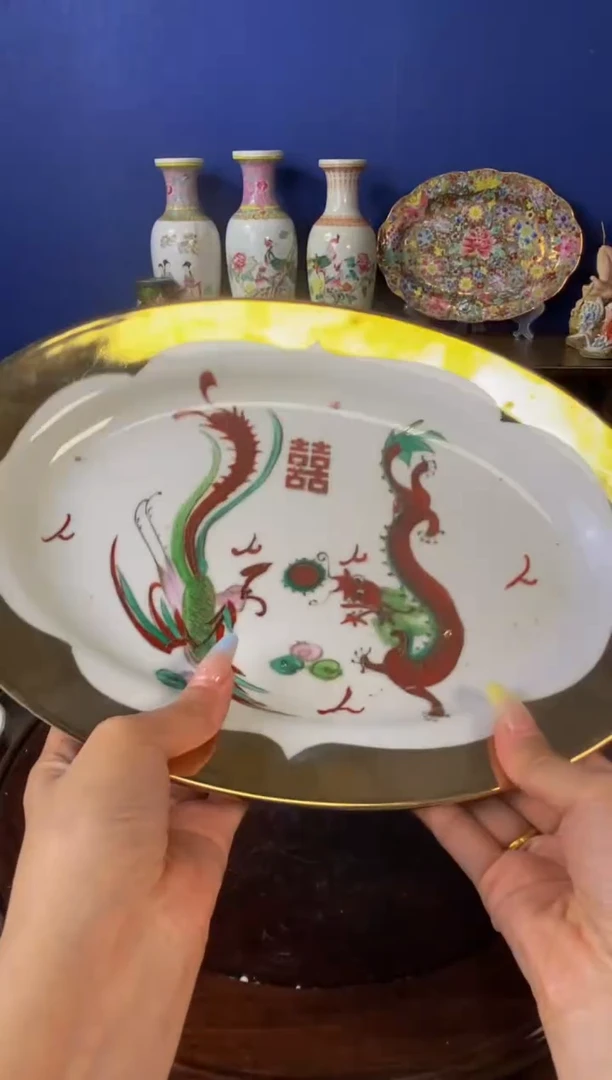 瓷片微瑕景德镇窑厂瓷摆件