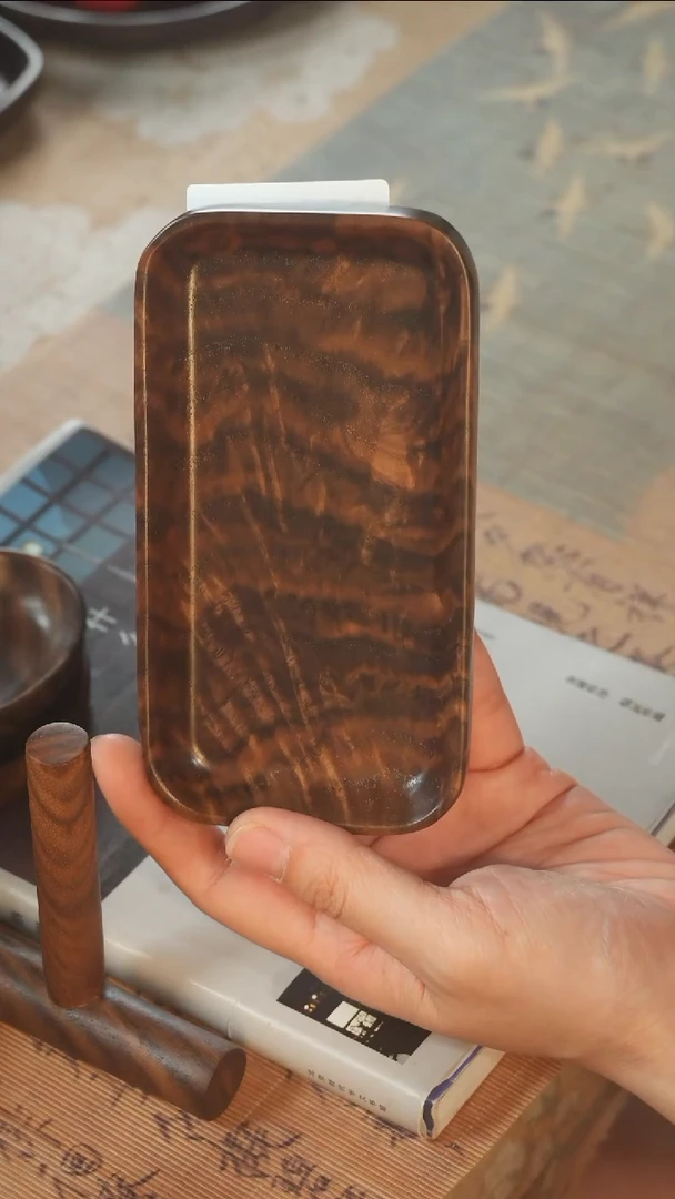 北美黑胡桃木茶盘738