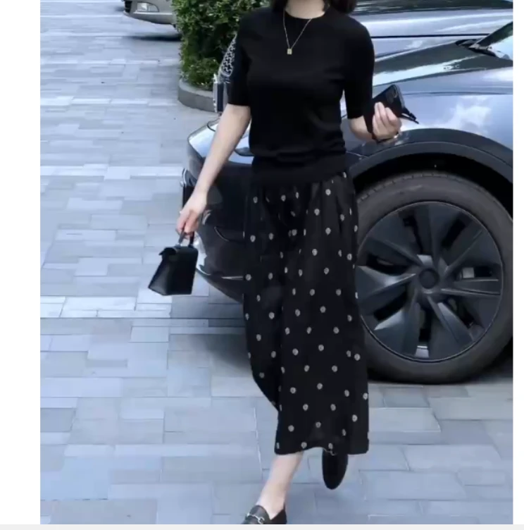 2025夏季新款同款洋气减龄韩版爆款薄款上衣半身裙女乾11