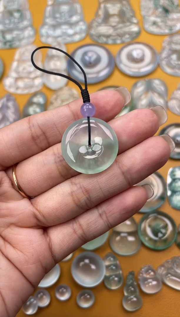 翡翠未镶嵌吊坠(不含链)平安扣 23.1 5.3