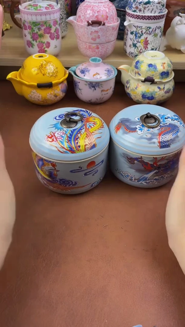 陶陶瓷茶具摆件旅行套组