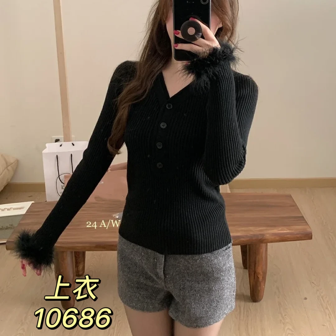 10686（部分无水洗唛，介意慎拍） SANFAN新款针织衫