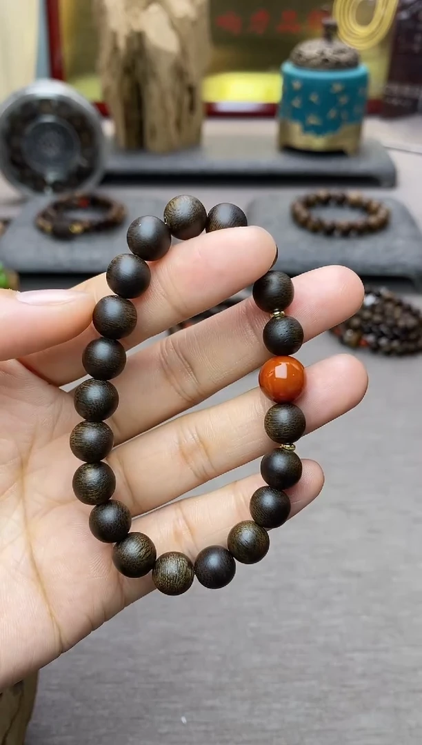 【闪购商品】沉香手串单圈越南芽庄白棋楠0.8 沉水