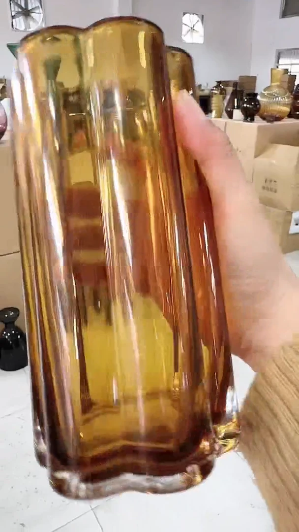 【闪购商品】玻璃琥珀花瓣口