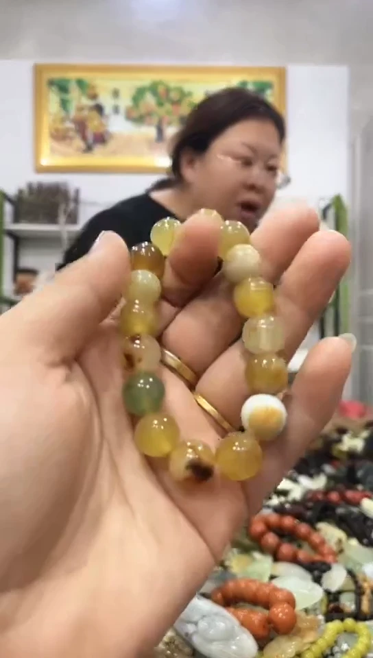 未镶嵌蛇纹石玉手串
