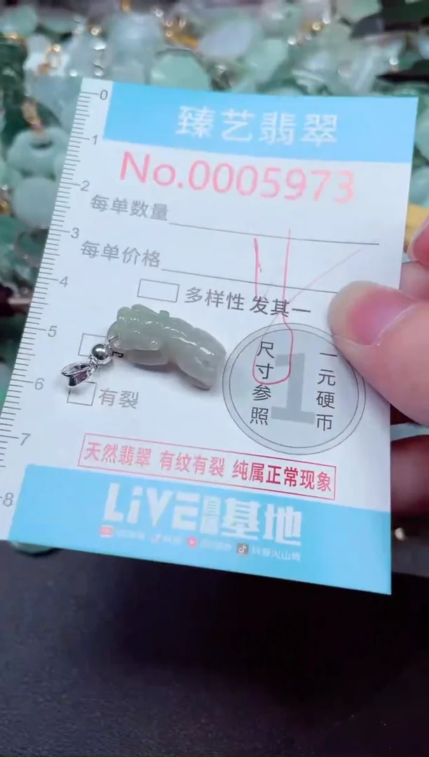 吊坠(不含链)未镶嵌翡翠5973