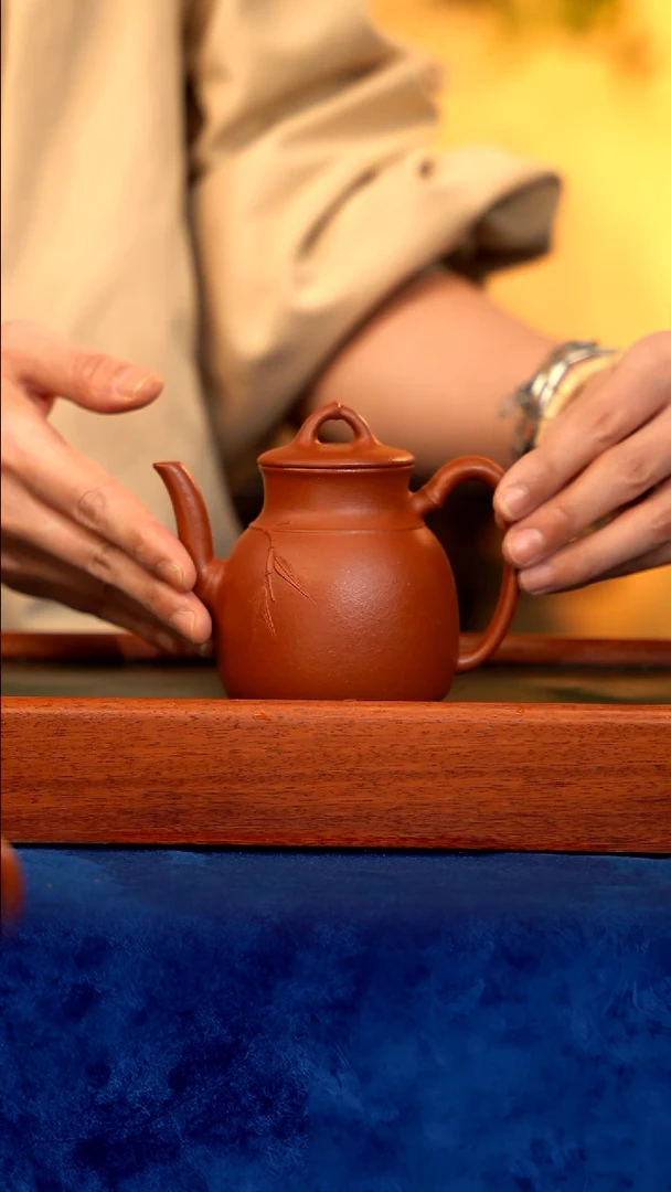 紫砂 宜兴紫砂 ZCJ   绝红 竹