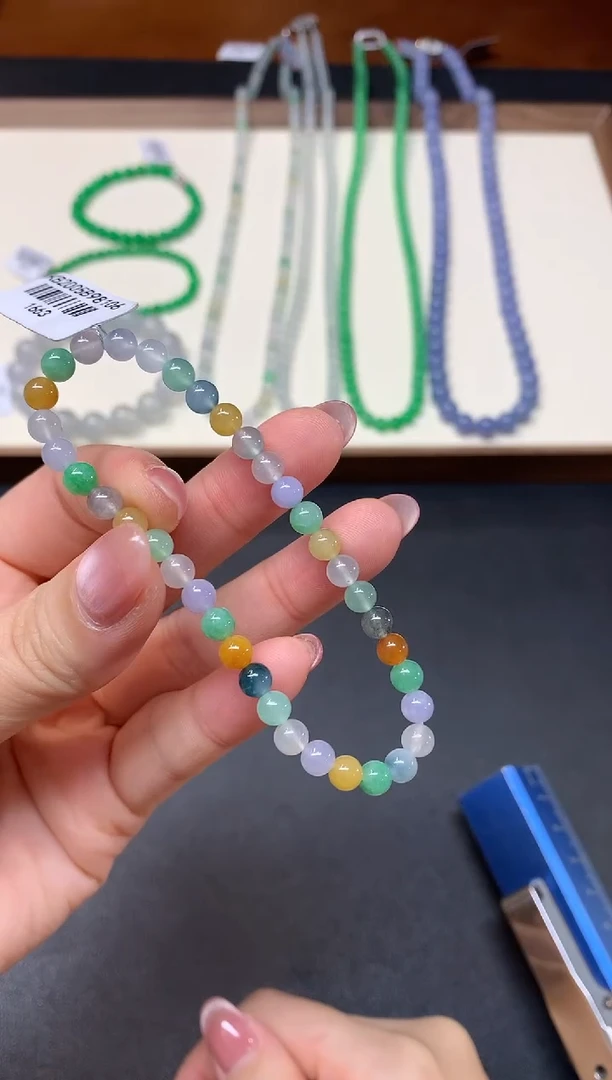 未镶嵌手串翡翠W46|2500