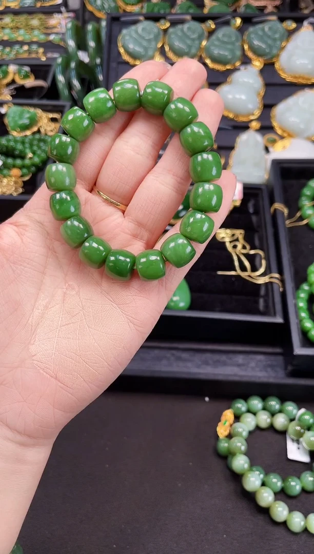 【闪购商品】和田玉手串未镶嵌13MM 多样性发一Z