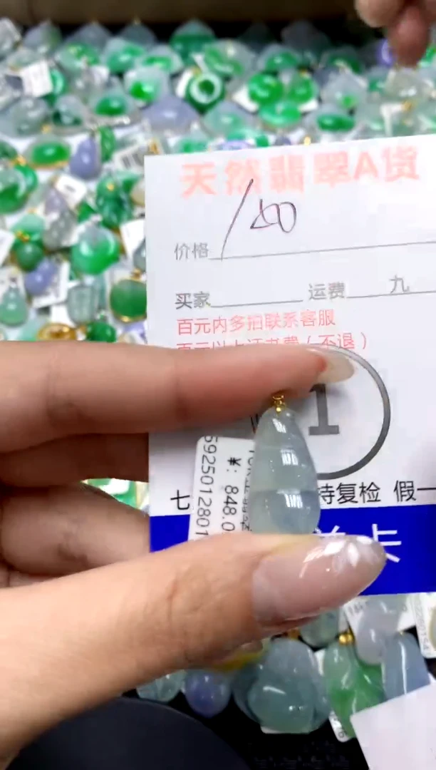 【闪购商品】翡翠颈饰18K金镶嵌111111111111