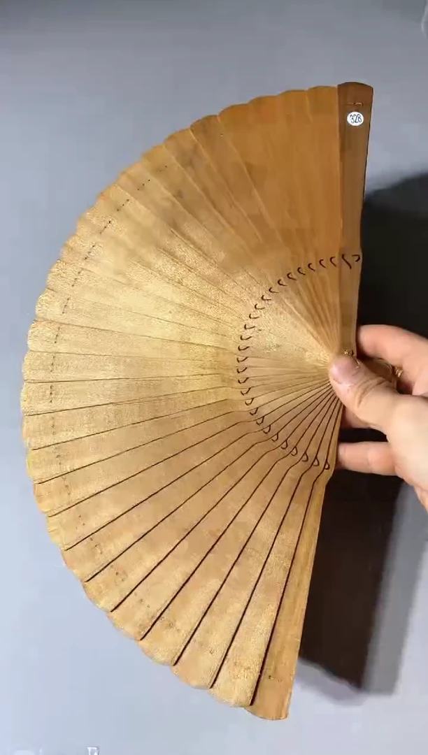 金丝楠328号21cm金丝楠木小叶桢楠扇子
