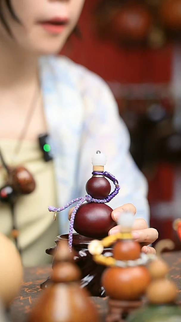 紫红 中药煮色 开口小葫芦