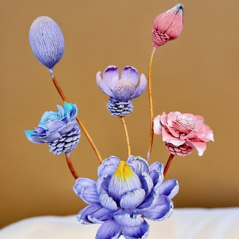 【花一专属】手工干花客厅摆件永生花简约卧室客厅家居摆件