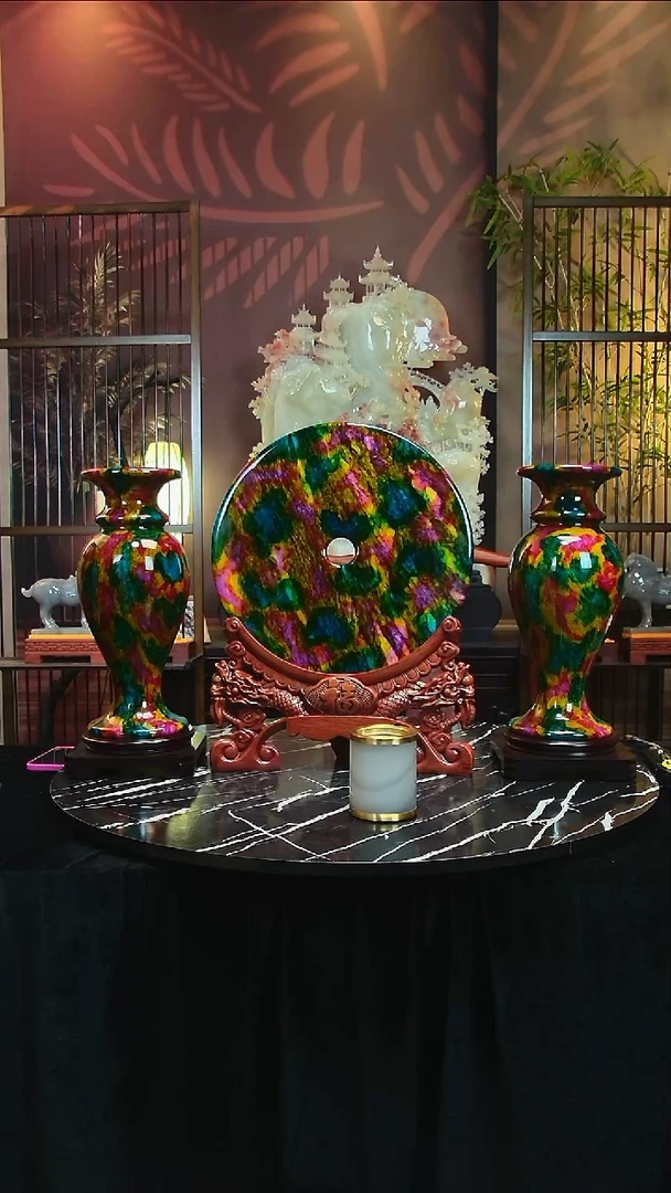 石材蜗***导家居摆件花瓶平安扣