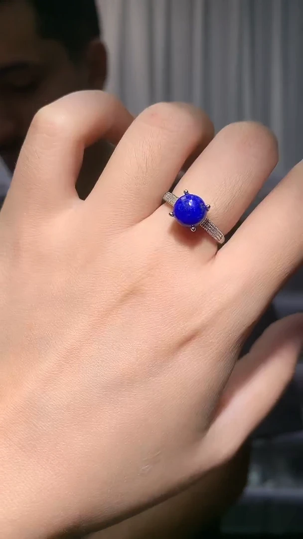 未镶嵌青金石戒指【宝石世家严选】