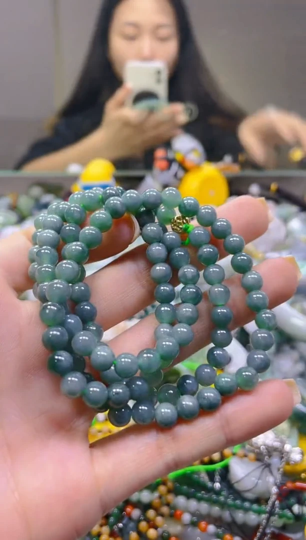 翡翠未镶嵌颈饰6MM/P/翡翠A货一图一物