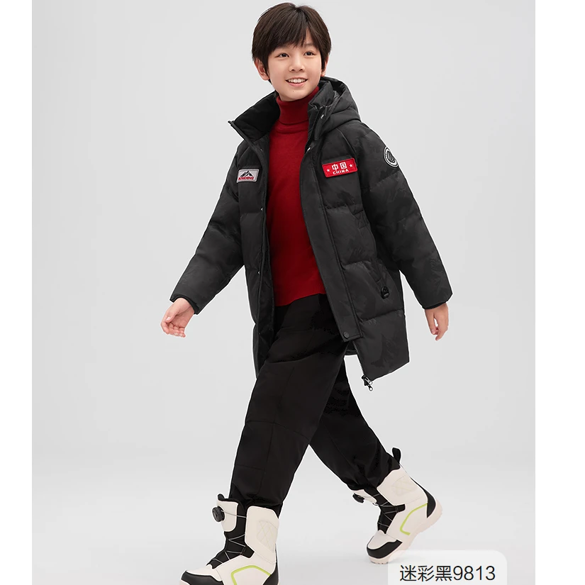 2025新款羽绒服儿童冬季极寒热势能蓄热里布连帽羽绒T250242340Q