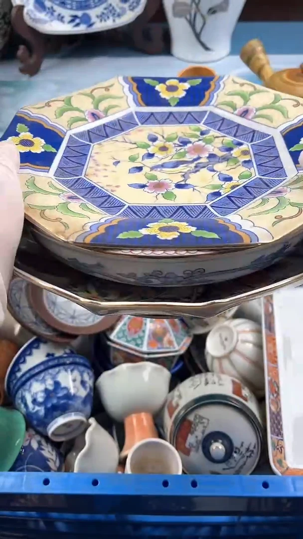 瓷片英歌瓷器满19.9包邮