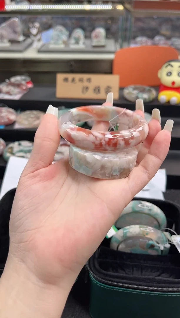 未镶嵌手镯石英质玉尘*丷圈口（赠品镯心）