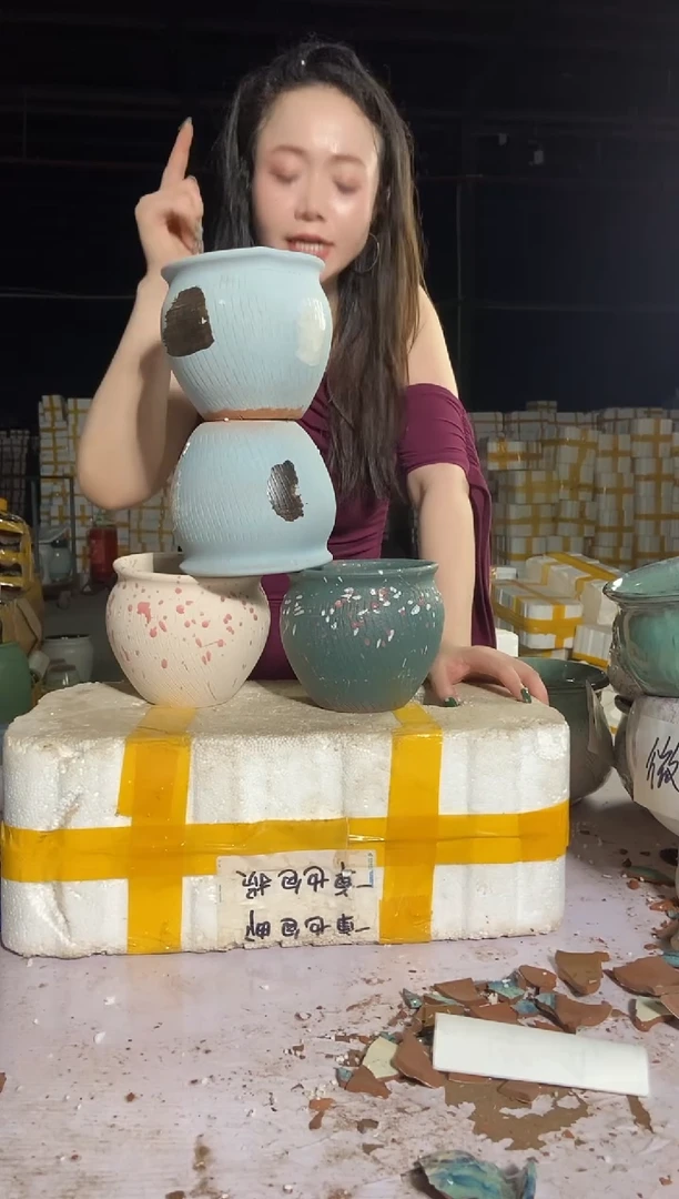 宜兴紫砂粗陶花盆15/13