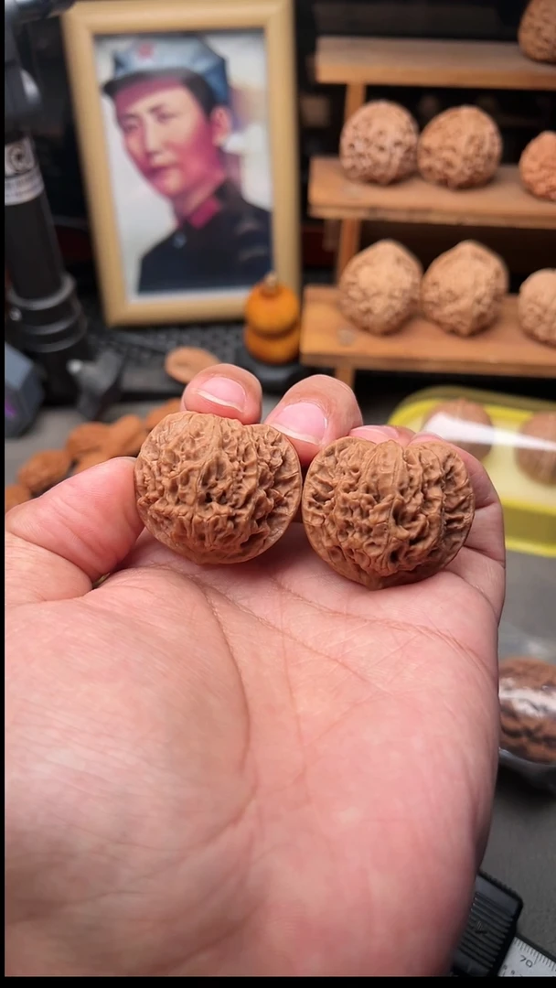 吊坠文玩核桃盘龙纹狮子头38