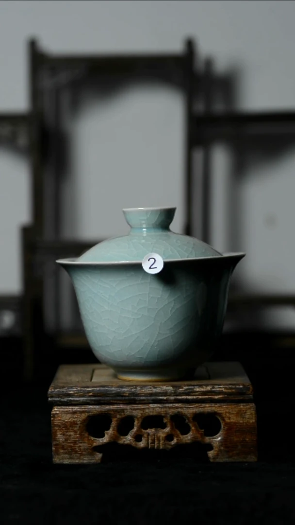 汝瓷2号全品两才盖碗清凉寺汝瓷