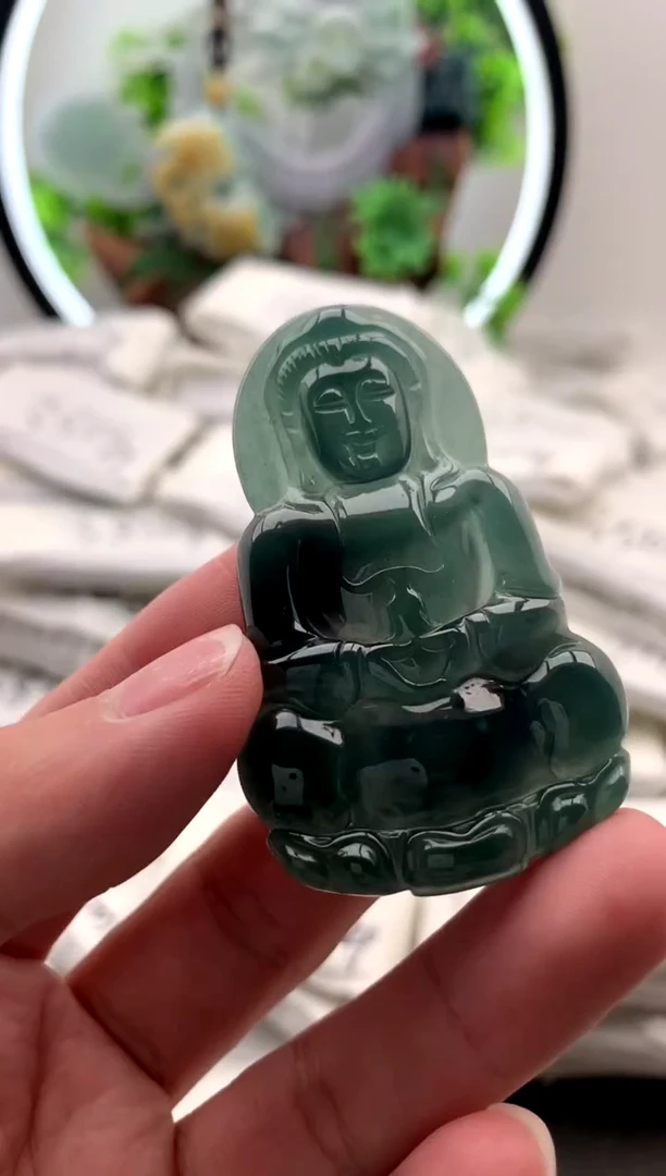 【闪购商品】翡翠颈饰未镶嵌观音