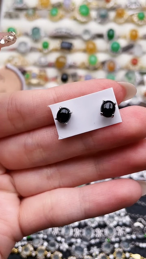 银S925镶嵌戒指翡翠149