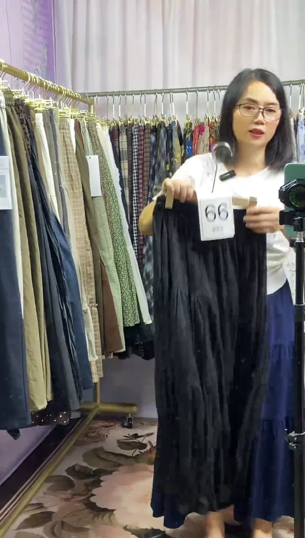珍一服饰 春夏秋新款百搭中长款半身裙直播选款 66