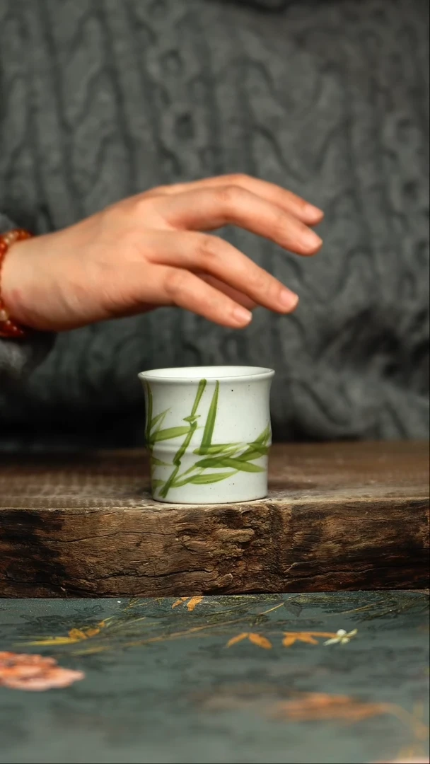 【闪购商品】杯 釉下彩手工手绘同款陶器