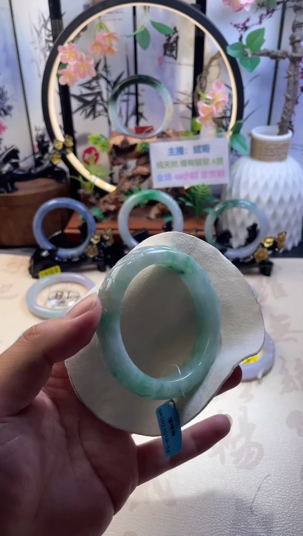 未镶嵌手镯翡翠正圈56