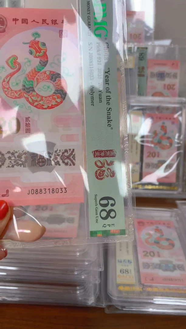 塑料2025蛇钞 真钞 评价封装 单张