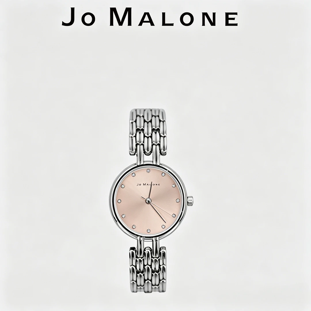 【JM012银色链条】:JO MALONE(祖玛珑)银色圆盘轻奢链条女表