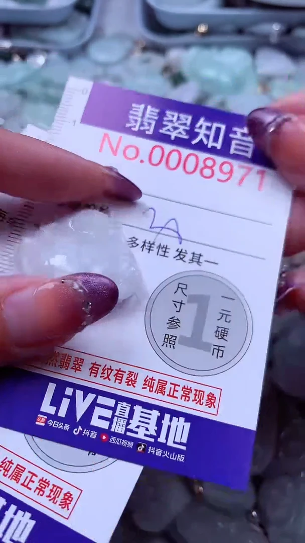 翡翠未镶嵌吊坠(不含链)8971