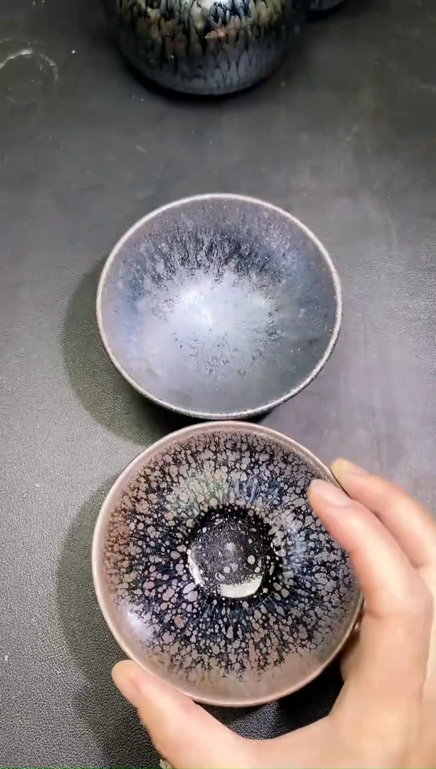茶盏76两只微瑕