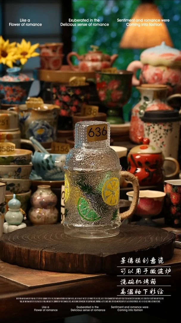 陶瓷景德镇高温釉下彩手工手绘款式