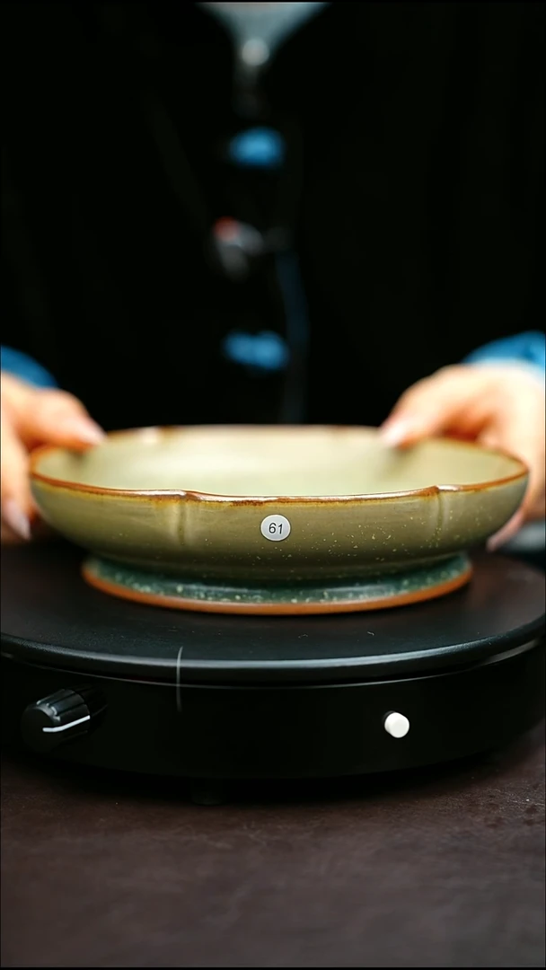 61#原矿钧瓷炉钧釉壶承