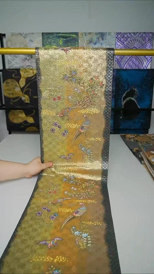 织绣织锦24花鸟细密织