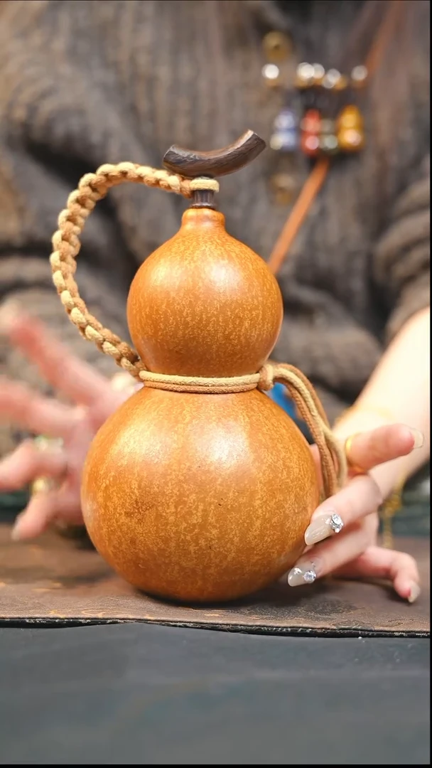 【闪购商品】XV209大漆酒葫芦不包手串及旋转底座