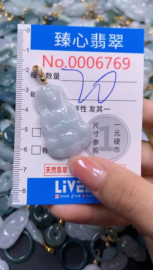吊坠(不含链)未镶嵌翡翠6769
