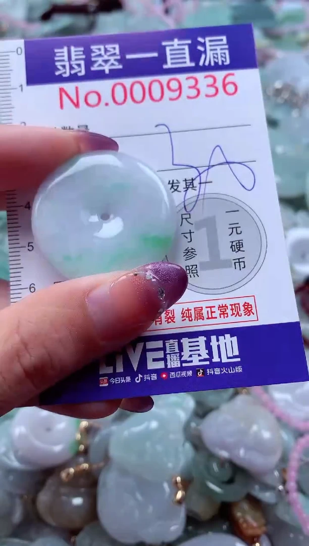 翡翠未镶嵌吊坠(不含链)9336