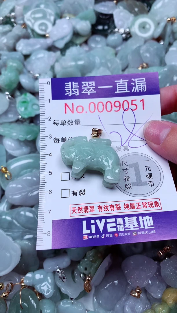 吊坠(不含链)未镶嵌翡翠9051