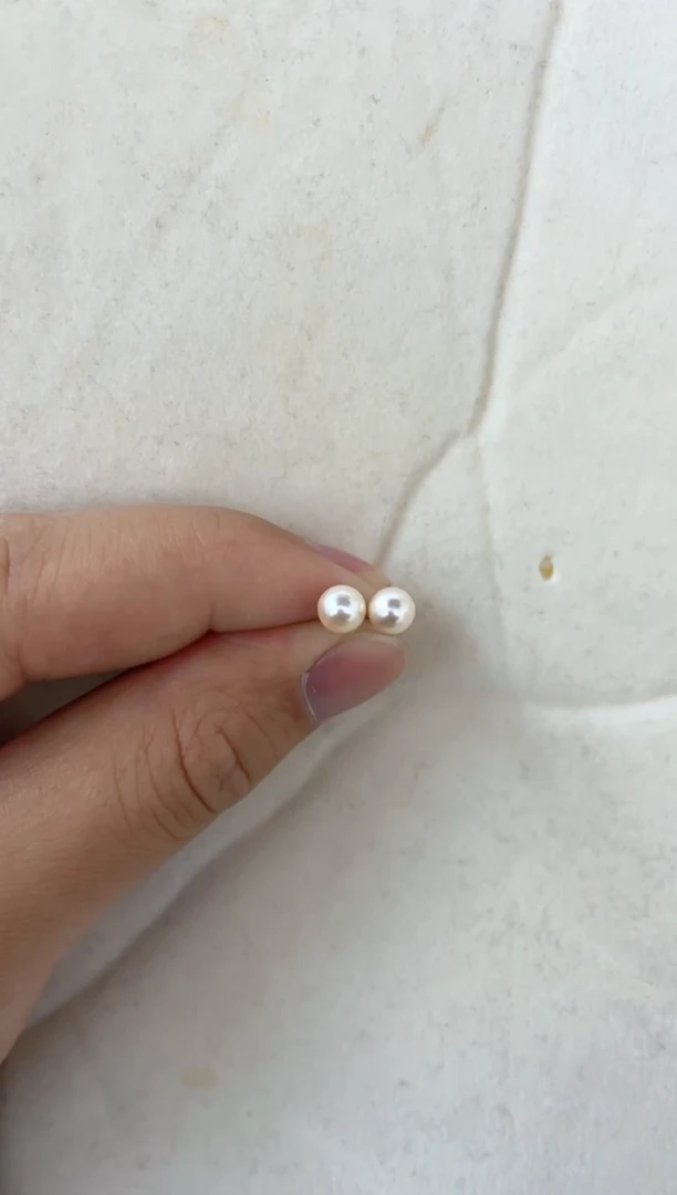 【闪购商品】海水珍珠耳饰银S925镶嵌耳钉5