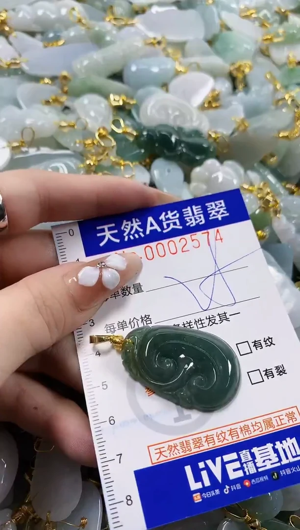 颈饰未镶嵌翡翠天然A货翡翠
