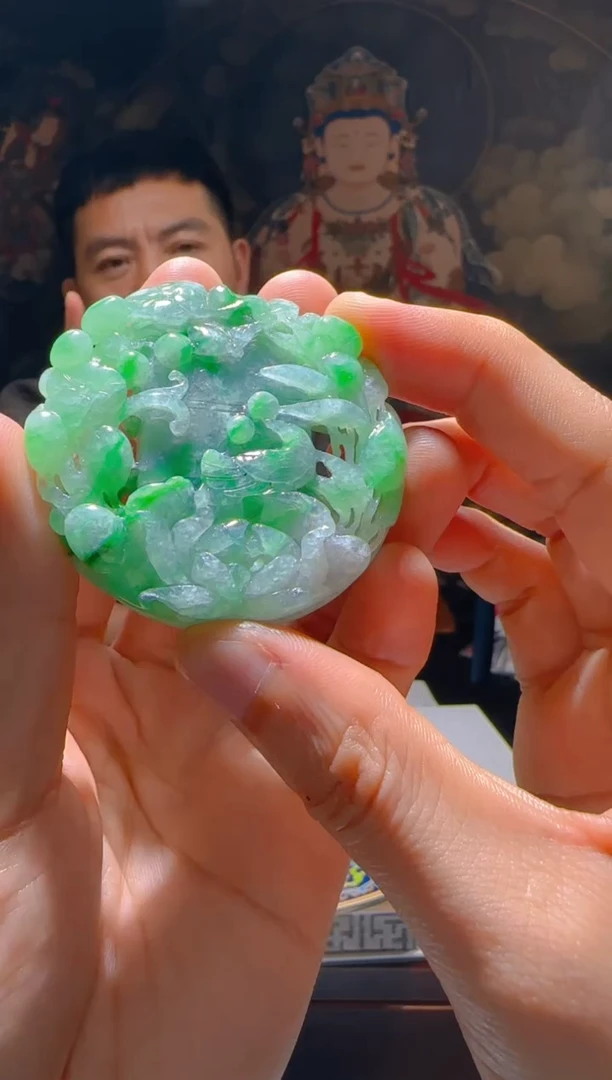 【闪购商品】定制翡翠未镶嵌L-@@QJSX305058